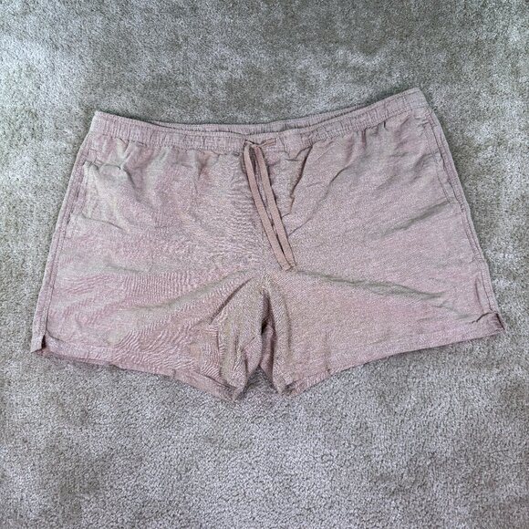 No Boundaries Elastic Waist Linen Shorts Men's Size 3XL 48-50 Tan Stretch E718 - Picture 1 of 8